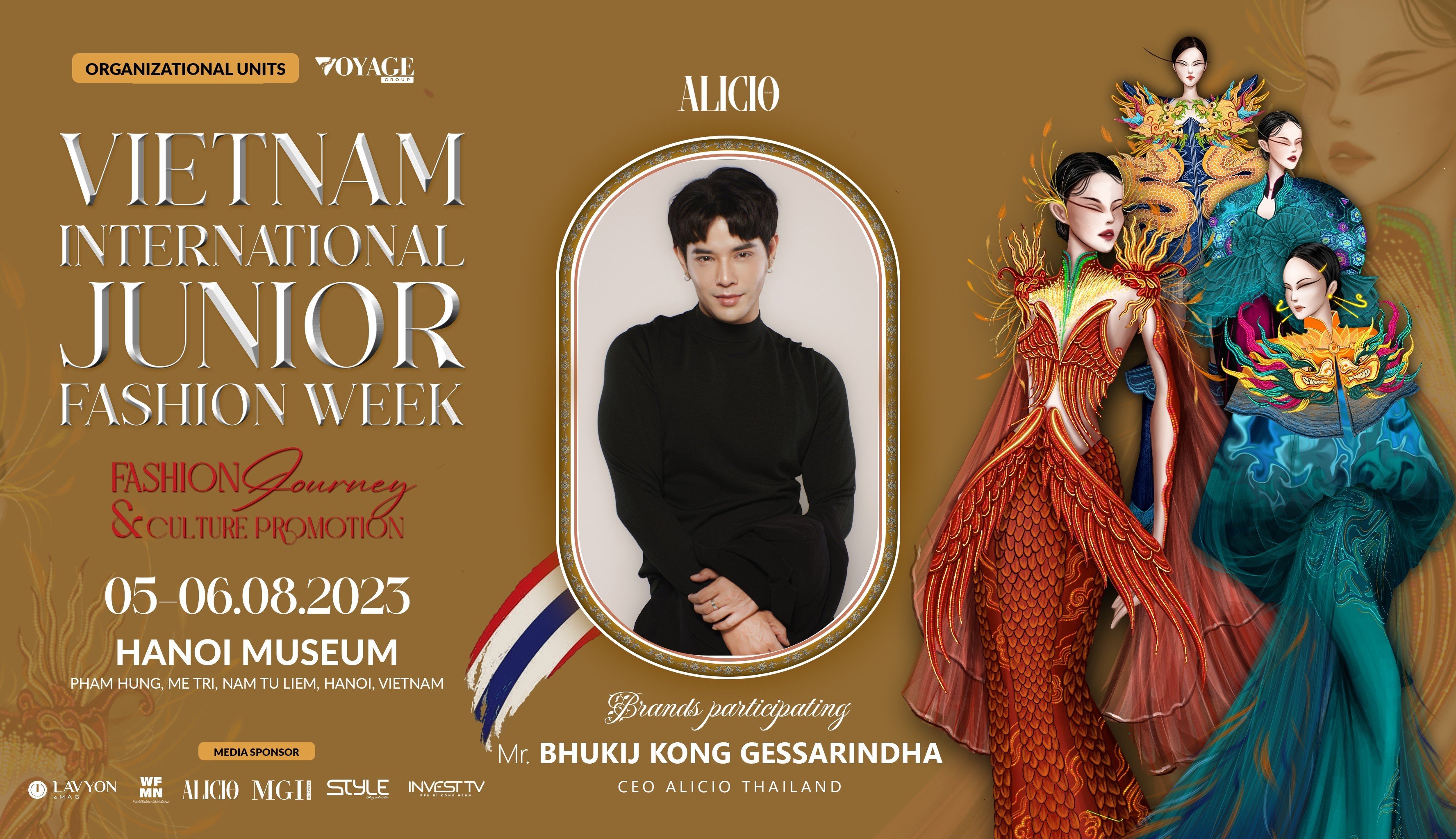 The first international fashion brand to participate in Vietnam International Junior Fashion Week 2023